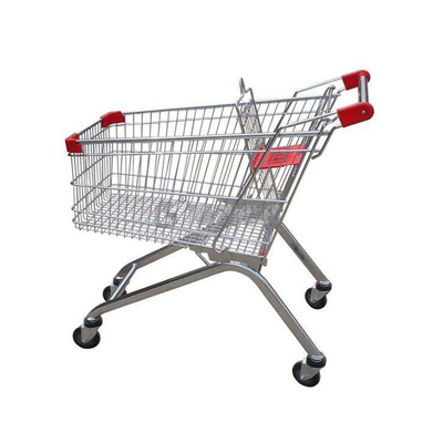 125L TGL Grocery Shopping Carts , ODM Supermarket Shopping Trolley Steel Material