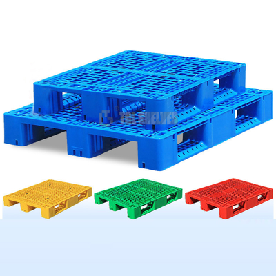 Injection Molding Steel Reinforced Plastic Pallets For Warehouse 12-15kgs Weight